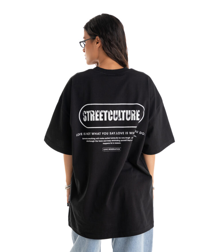 Boyfriend Oversized T-Shirt TLO302 Black