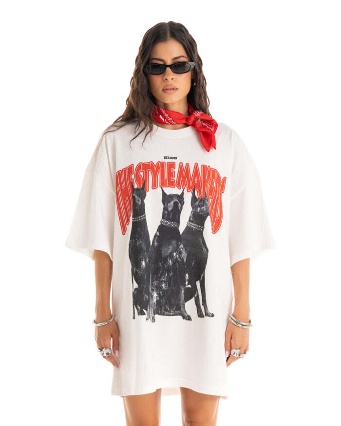 Boyfriend Oversized T-Shirt TLO419 Off-White
