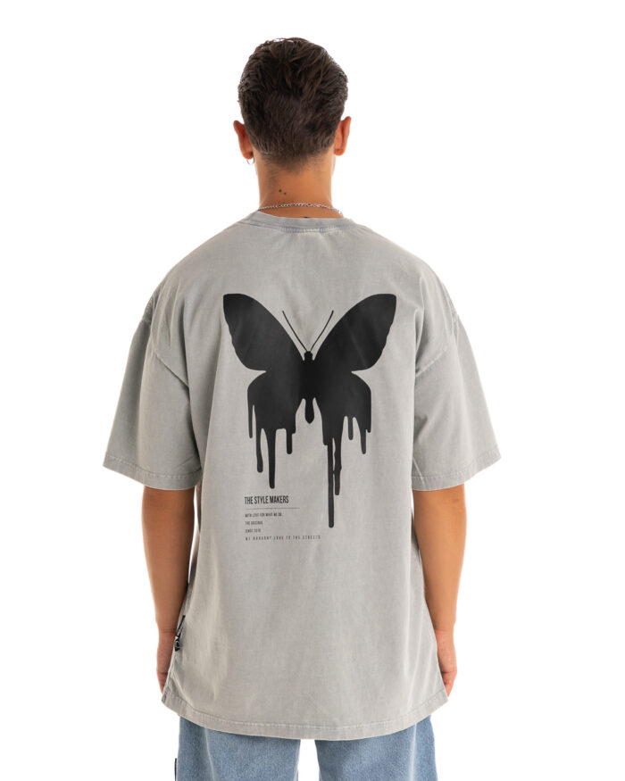 Oversized T-Shirt TDO325 Smoke Grey