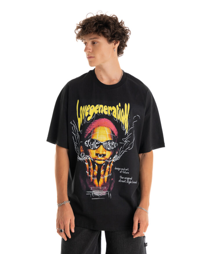Oversized T-shirt TLO420 Black