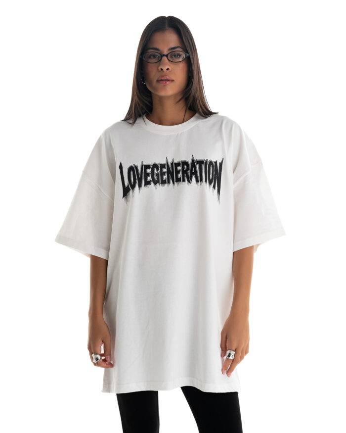 Boyfriend Oversized T-Shirt TLO432 Off-White
