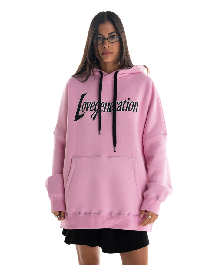 Boyfriend Super Oversized Hoodie HS431 Pink