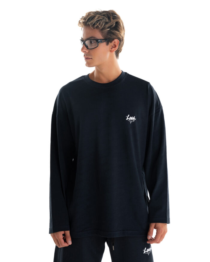 Long Oversized T-Shirt TLL435 Navy