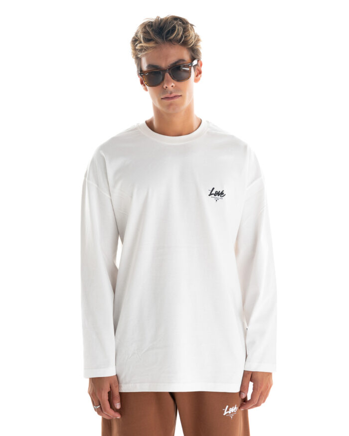 Long Oversized T-Shirt TLL435 Off-White