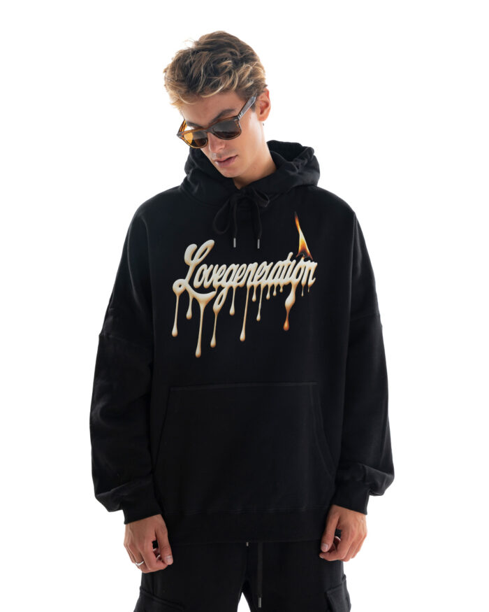Super Oversized Hoodie HS429 Black