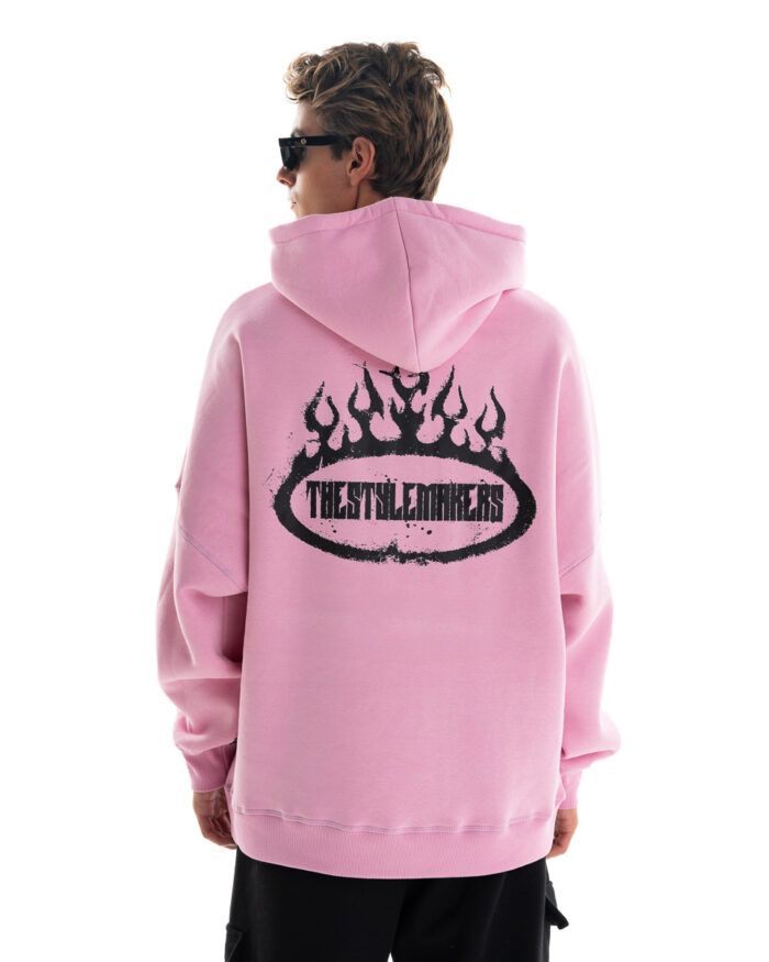 Super Oversized Hoodie HS436 Pink