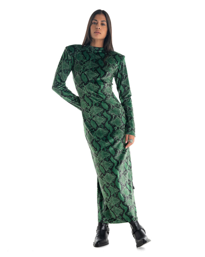 Velvet Dress Crocodile