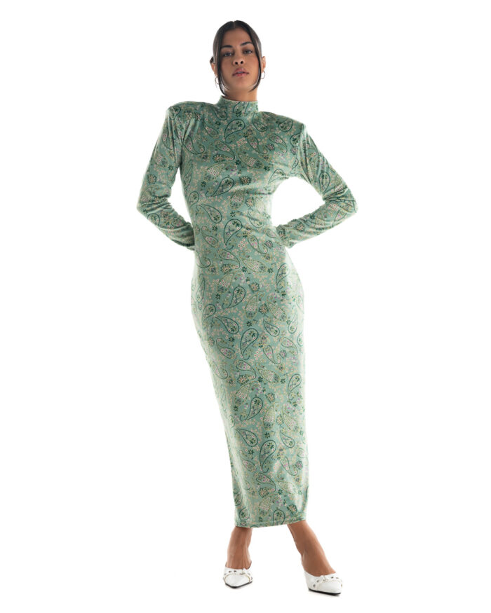 Velvet Dress Green Carpet