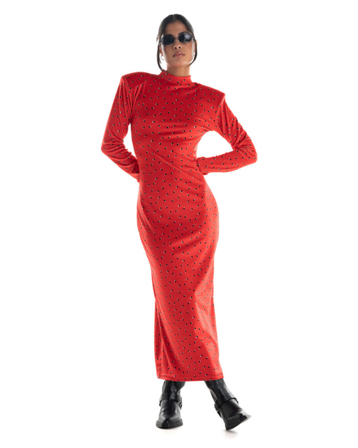 Velvet Dress Watermelon