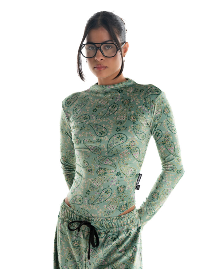 Κορμάκι Velvet Carpet Green