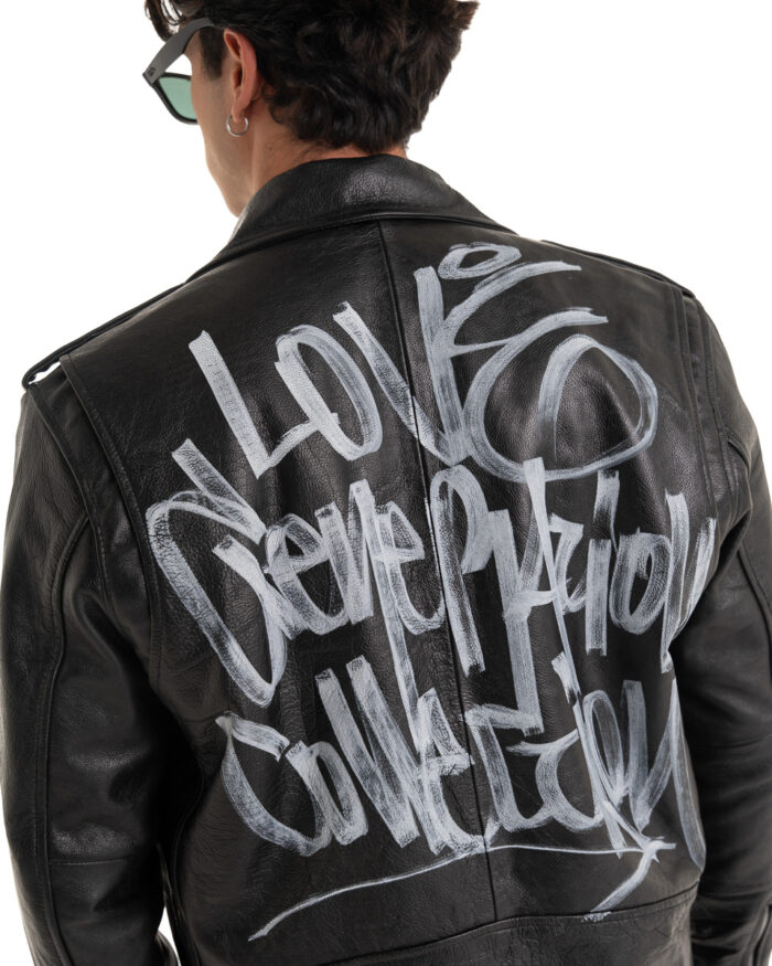 Real Leather Jacket Black “Love Generation Collection”
