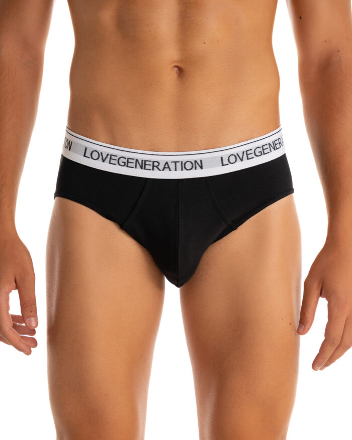 Σετ 3 Σλιπ Cotton Modal Μαύρο - Λευκό