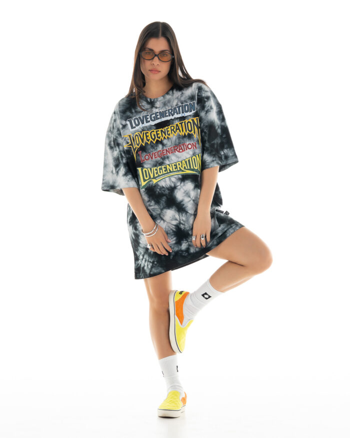 Boyfriend Oversized T-Shirt TDO454 Sky Cloud