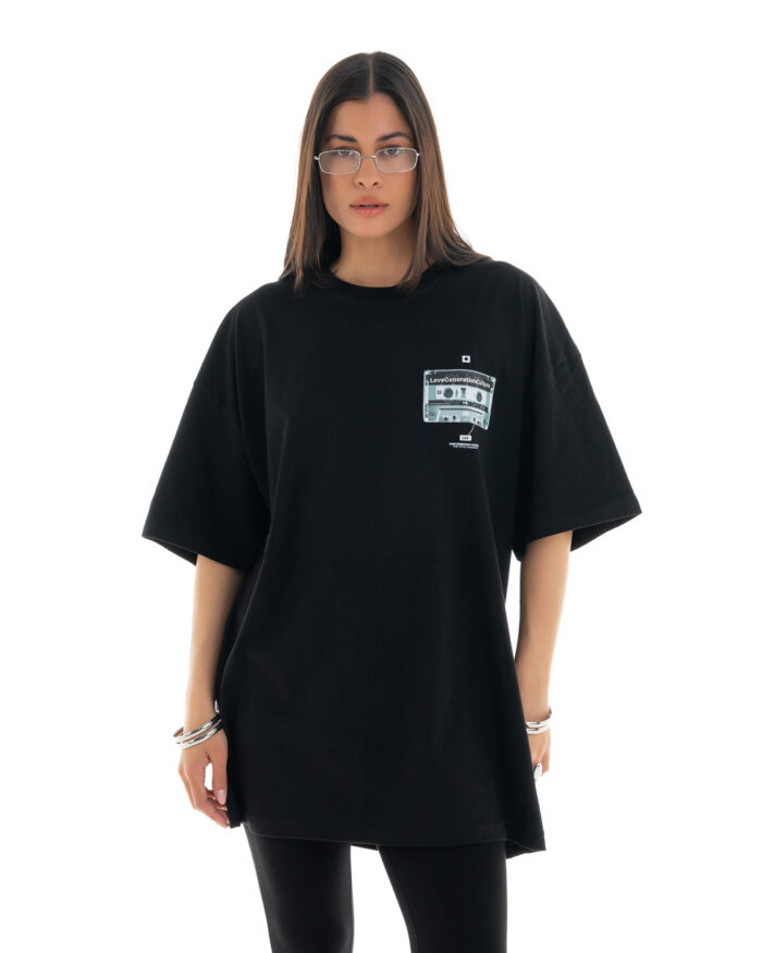 Boyfriend Oversized T-Shirt TLO453 Black