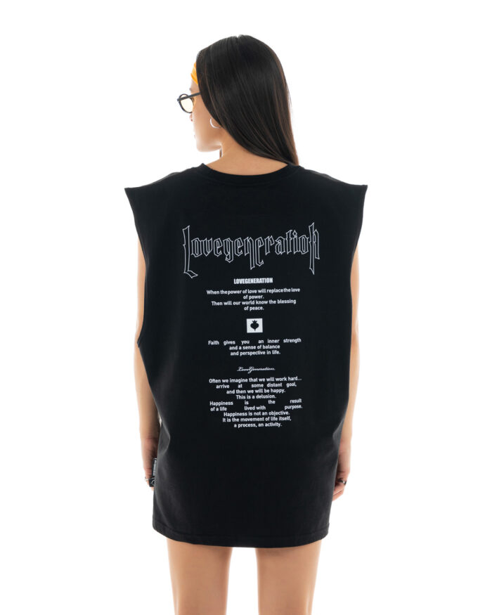 Boyfriend Oversized Vest V449 Black