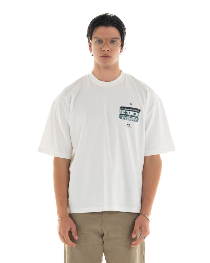 Oversized BOXY T-Shirt TBO453 Off-White