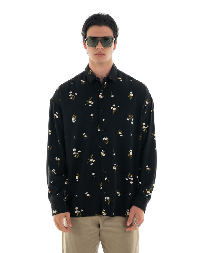 Oversized Shirt Black Margaret
