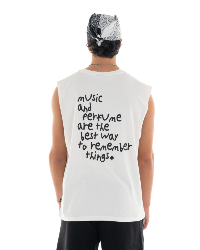Oversized Vest V446 Off-White