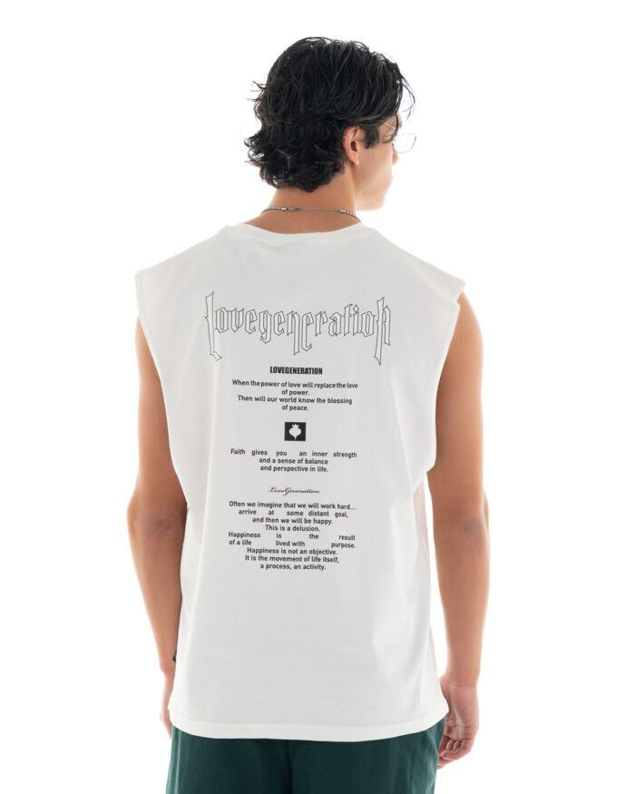 Oversized Vest V449 Off-White