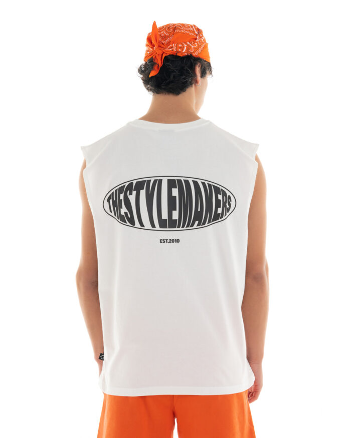 Oversized Vest V457 Off-White