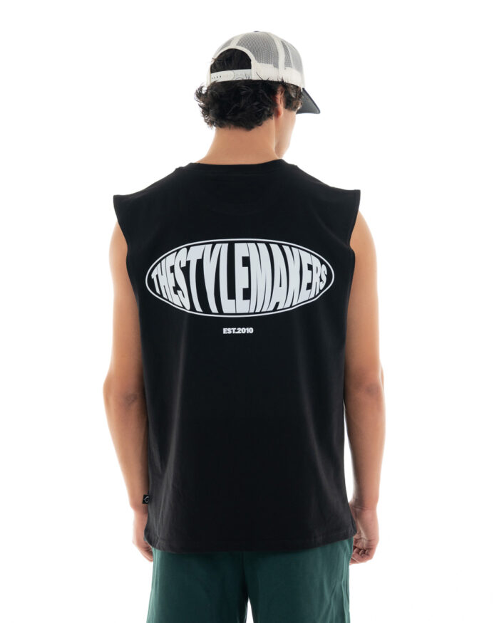 Oversized Vest V457 Black