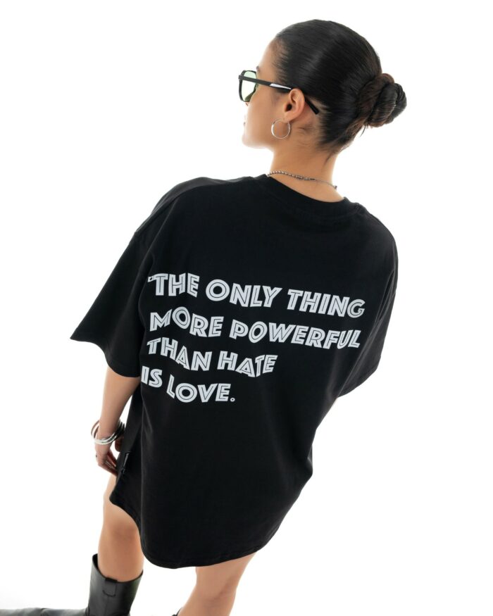 Boyfriend Oversized T-Shirt TLO448 Black