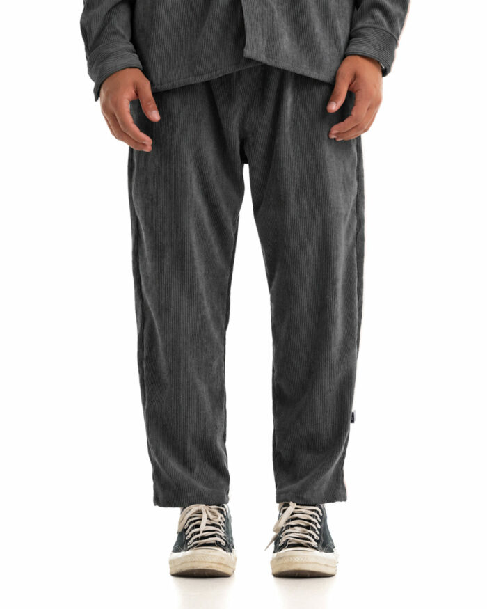 Παντελόνι Κοτλέ Crop Grey
