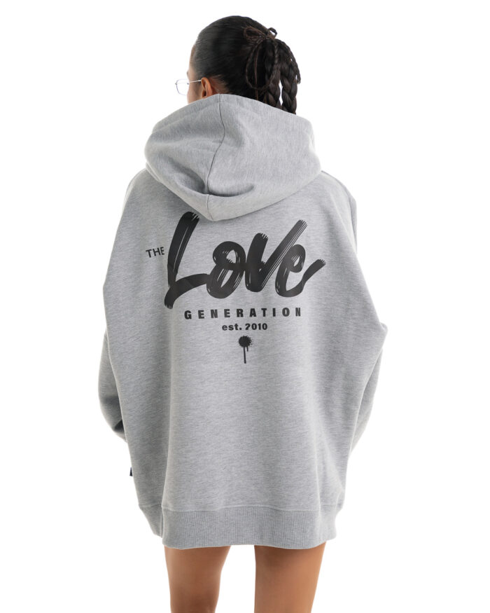 Boyfriend Super Oversized Hoodie HS435B Grey