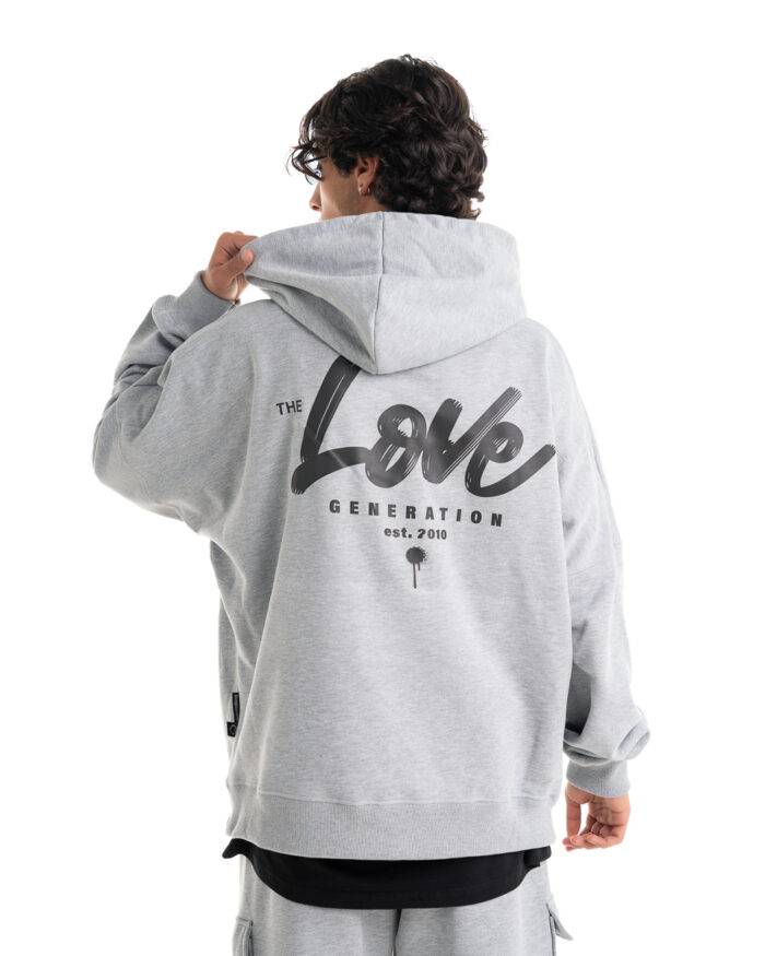 Super Oversized Hoodie HS435B Grey