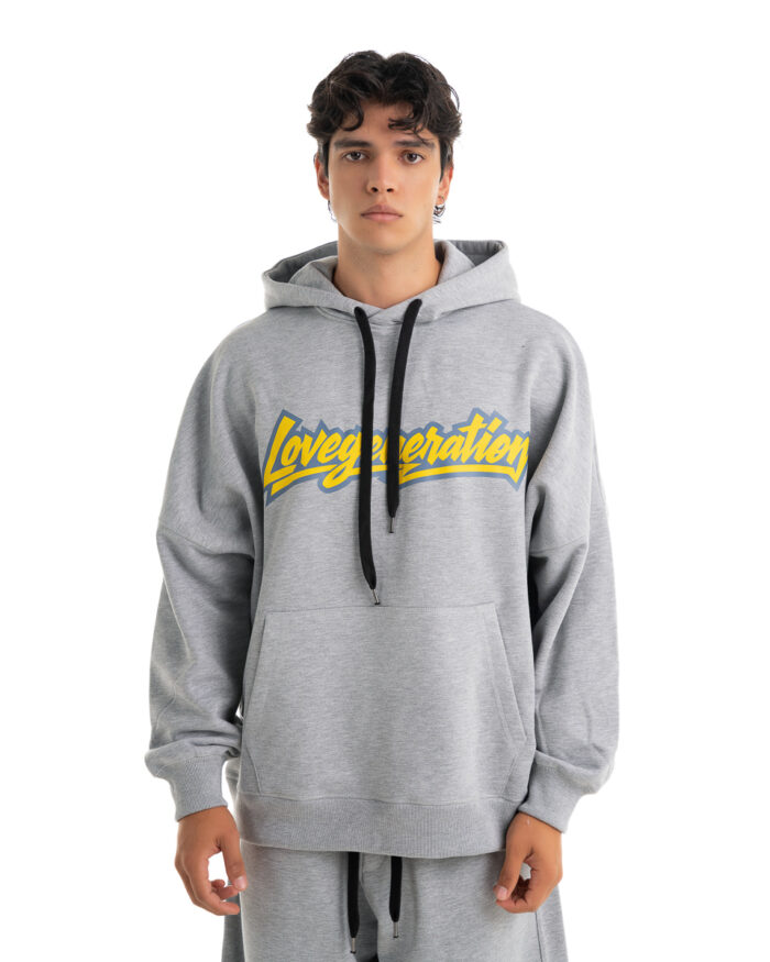 Super Oversized Hoodie HS464 Grey