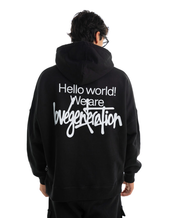 Super Oversized Hoodie HS474 Black