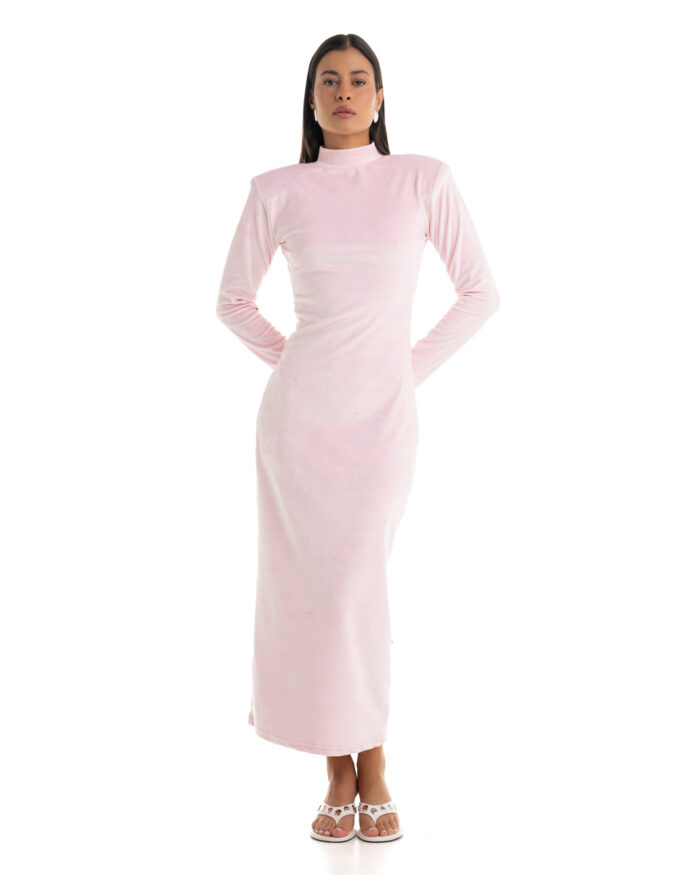 Velvet Dress Pink